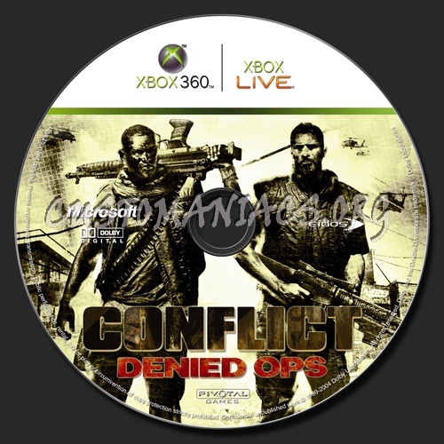 Conflict Denied Ops dvd label