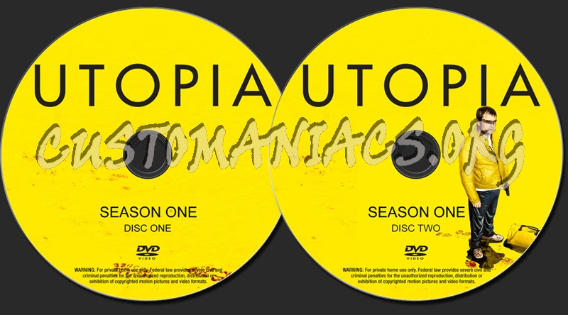 Utopia Season 1 dvd label