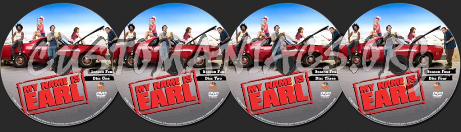 My name is Earl Season 4 dvd label