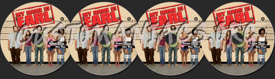 My name is Earl Season 3 dvd label