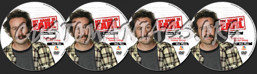 My name is Earl Season 1 dvd label