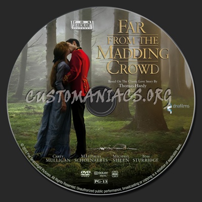 Far From the Madding Crowd dvd label