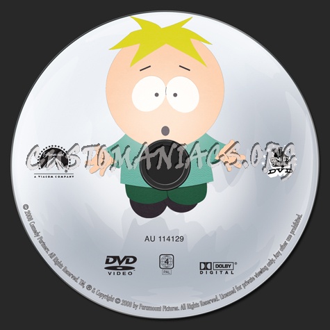 South Park Imaginationland dvd label