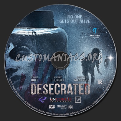 Desecrated dvd label