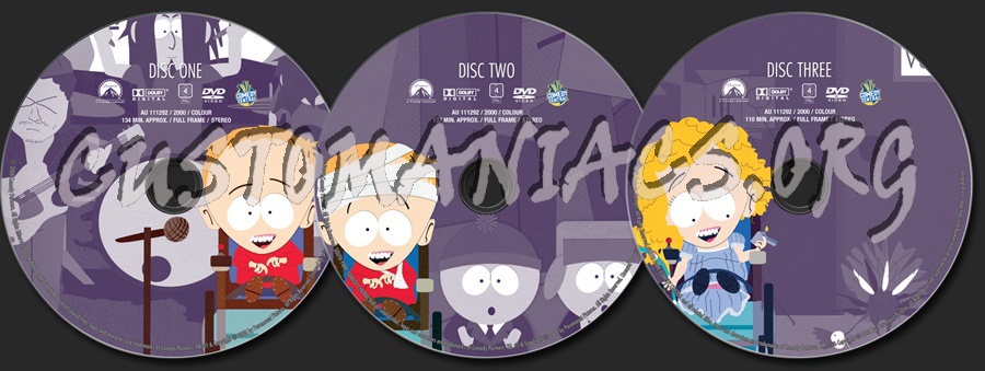 South Park Season 4 dvd label