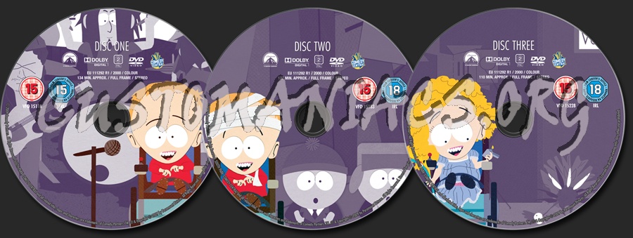 South Park Season 4 dvd label