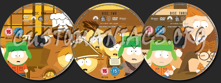 South Park Season 5 dvd label