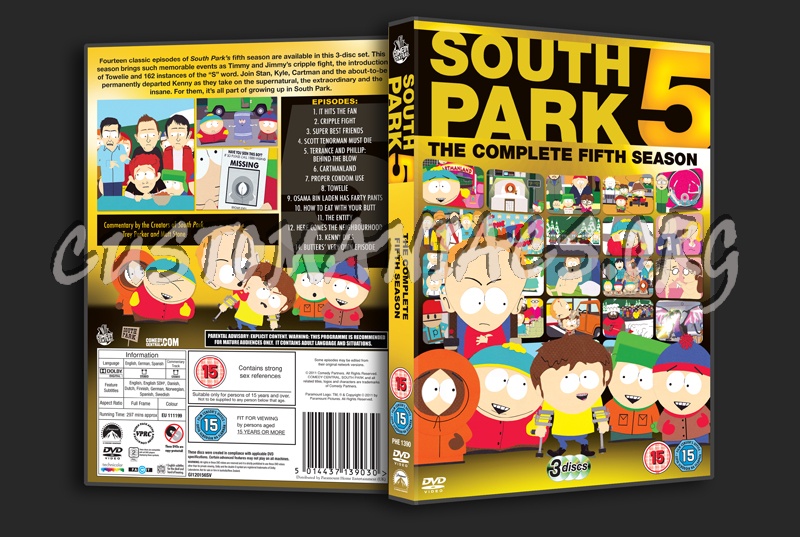 South Park Season 5 dvd cover