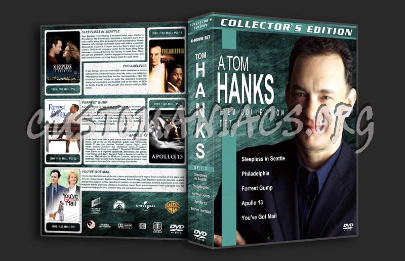 Tom Hanks Film Collection - Set 3 dvd cover