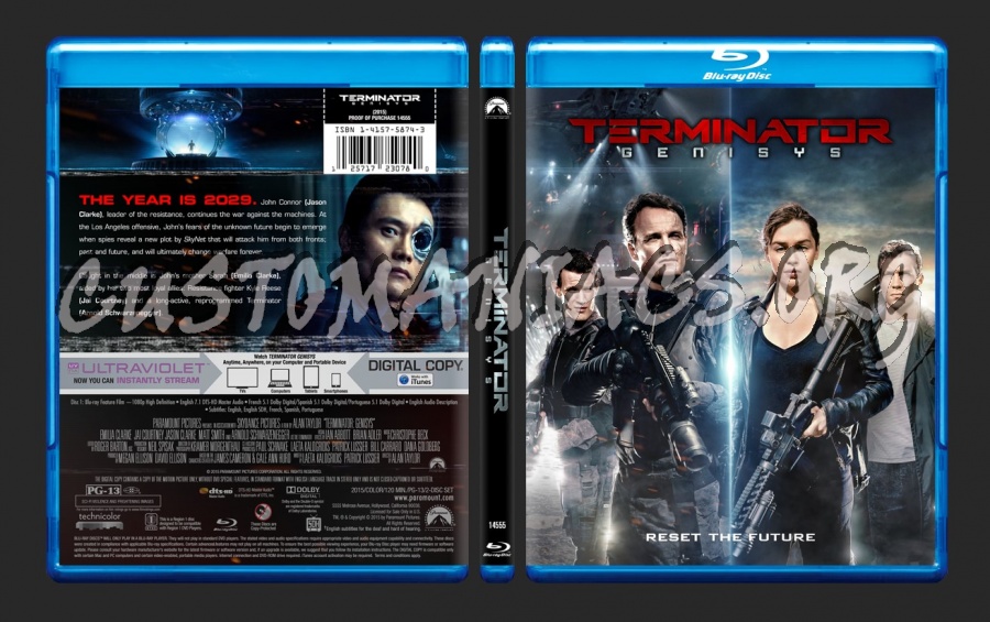 Terminator Genisys blu-ray cover