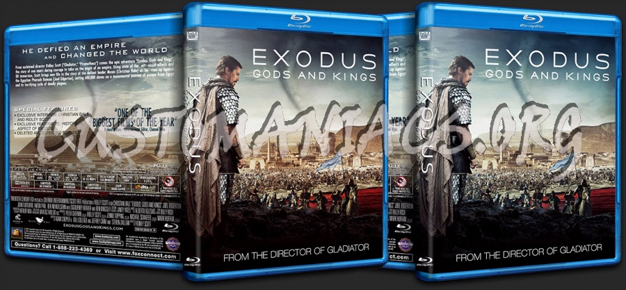 Exodus Gods and Kings blu-ray cover