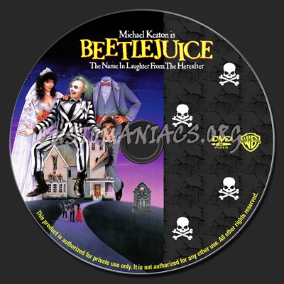 Beetlejuice dvd label