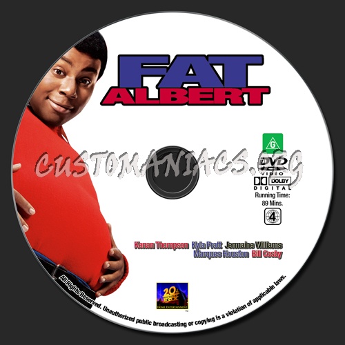 Fat Albert dvd label