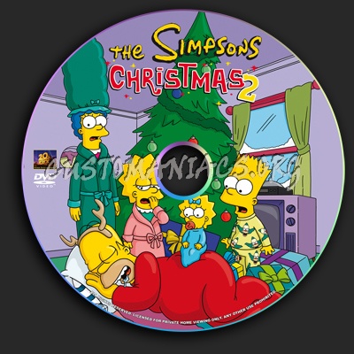 The Simpsons  Christmas 2 dvd label