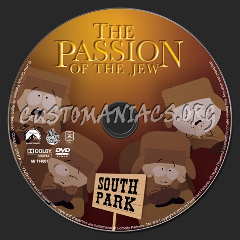 South Park The Passion of the Jew dvd label - DVD Covers & Labels