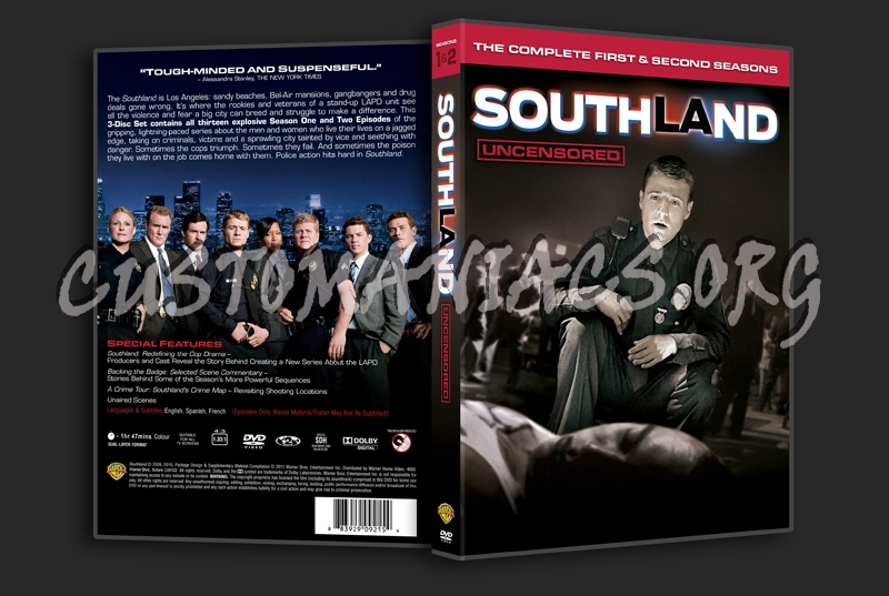 Southland Season 1 & 2 dvd cover