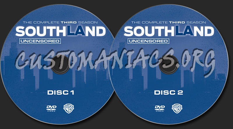 Southland Season 3 dvd label