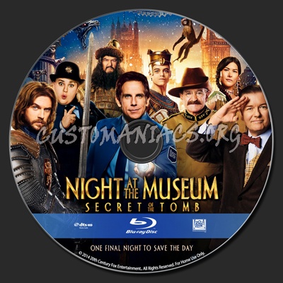 Night at the Museum: Secret of the Tomb blu-ray label