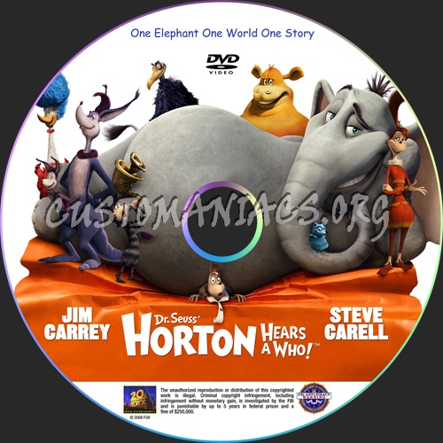 Dr. Seuss' Horton Hears a Who! dvd label