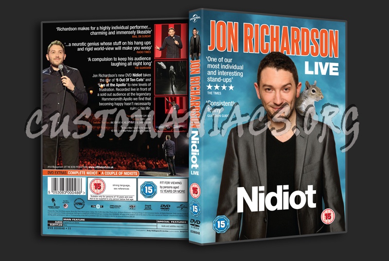 Jon Richardson Live Nidiot dvd cover