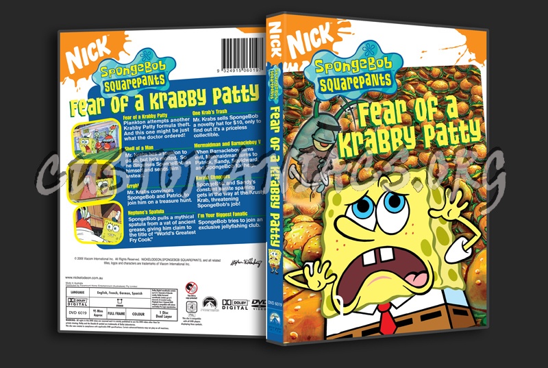 Spongebob Squarepants Fear of a Krabby Patty dvd cover - DVD Covers ...