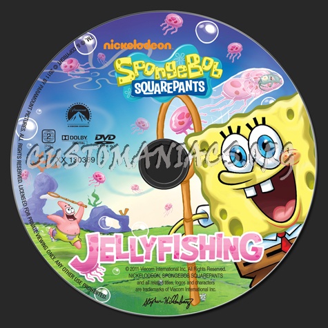 Spongebob Squarepants Jellyfishing dvd label