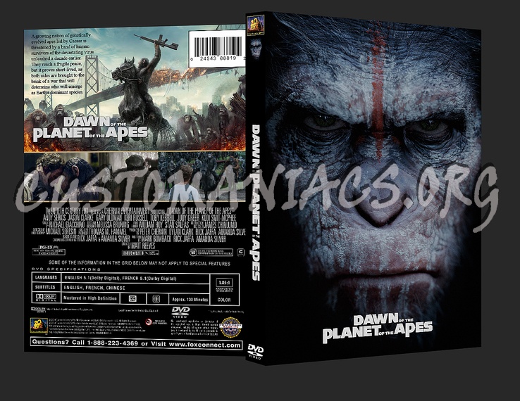 Dawn of the Planet of the Apes dvd cover