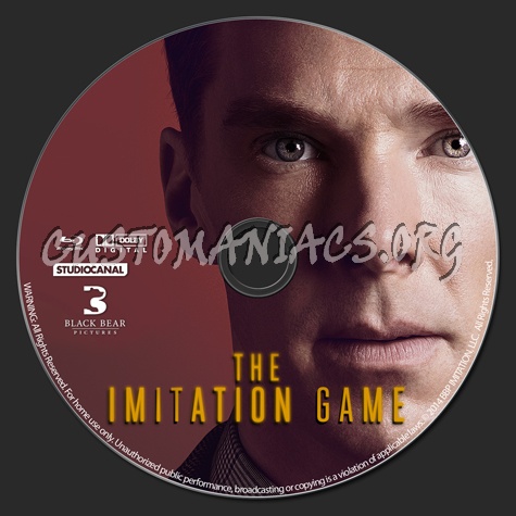 The Imitation Game blu-ray label