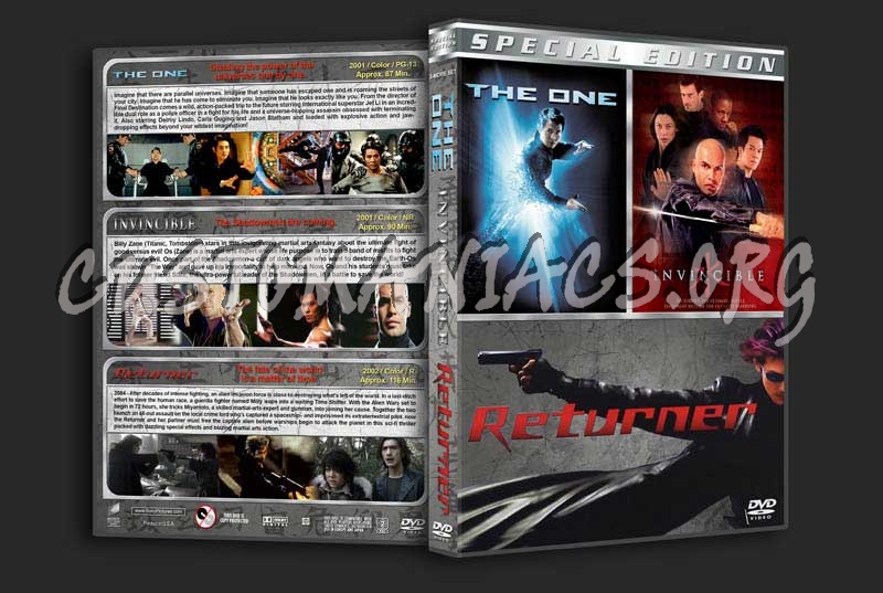 The One / Invincible / Returner Triple Feature dvd cover