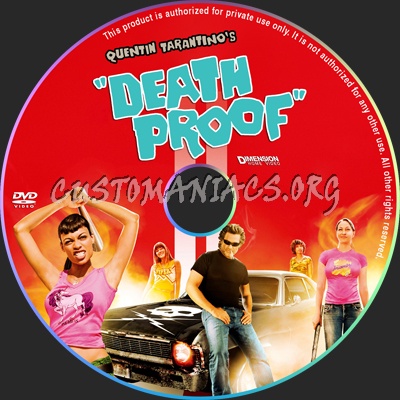 Death Proof dvd label