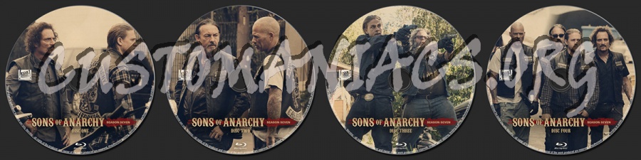 Sons of Anarchy Season Seven blu-ray label