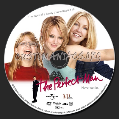 The Perfect Man dvd label