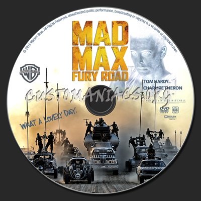 Mad Max: Fury Road dvd label