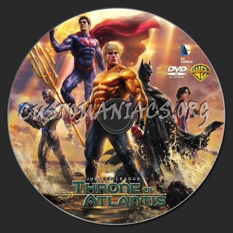 Justice League Throne of Atlantis dvd label