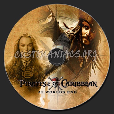 Pirates of the Caribbean: At Worlds End dvd label