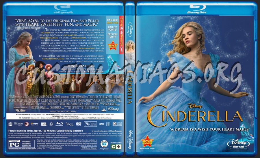 Cinderella blu-ray cover