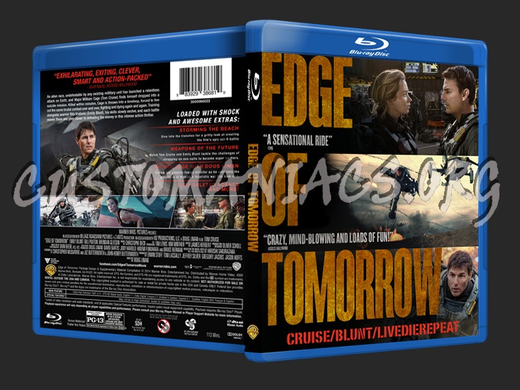 Edge of Tomorrow blu-ray cover