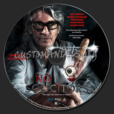 No Solicitors blu-ray label