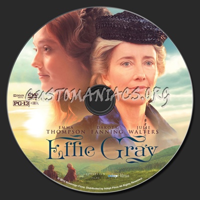 Effie Gray dvd label