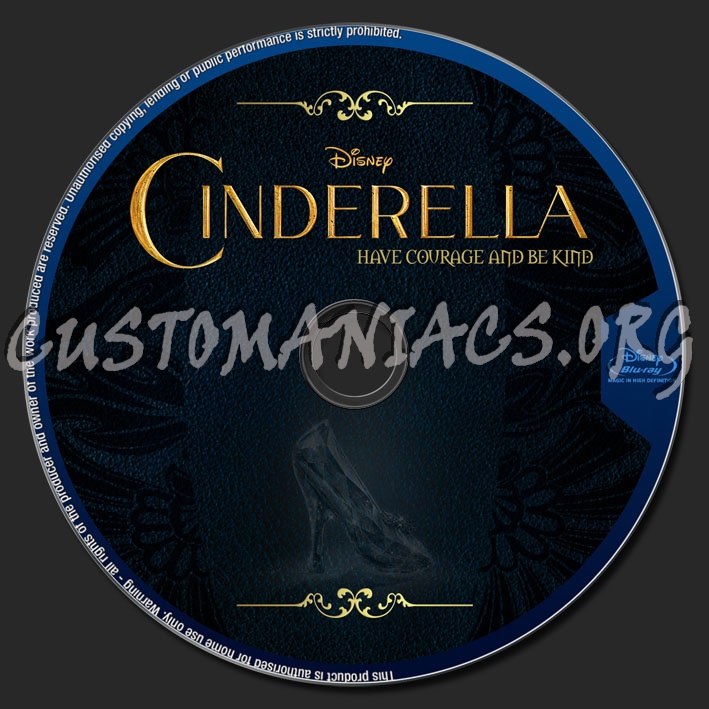 Cinderella 2015 dvd label