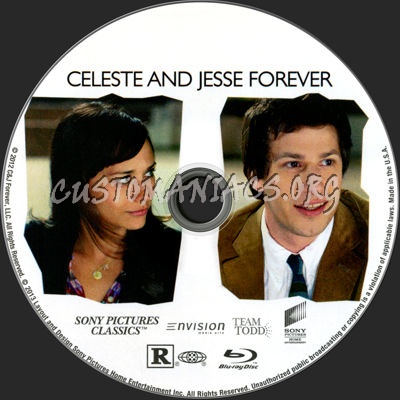 Celeste and Jesse Forever blu-ray label