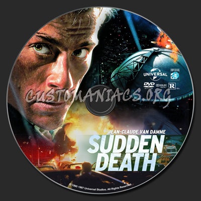 Sudden Death (1995) dvd label