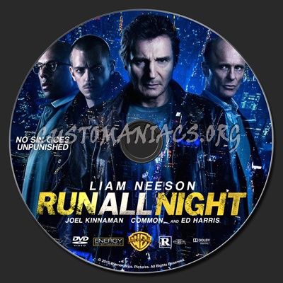 Run All Night dvd label