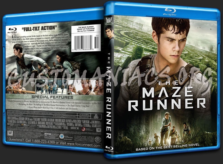 The Maze Runner blu-ray cover