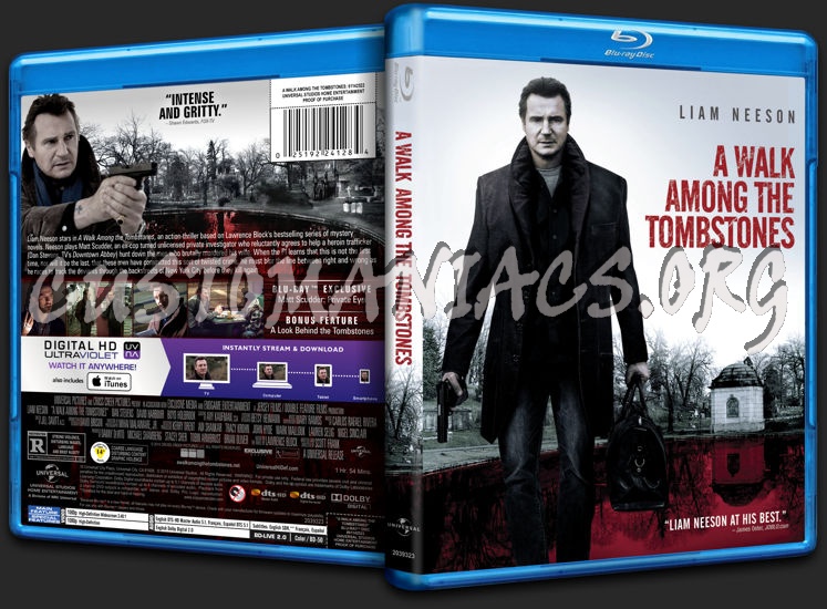 A Walk Among the Tombstones blu-ray cover