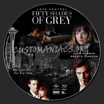 Fifty Shades Of Grey blu-ray label