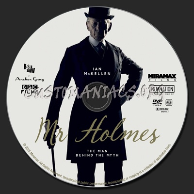 Mr. Holmes dvd label