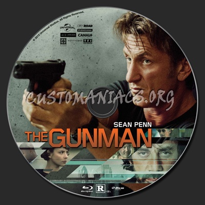 The Gunman (2015) blu-ray label