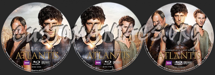 Atlantis Season One blu-ray label