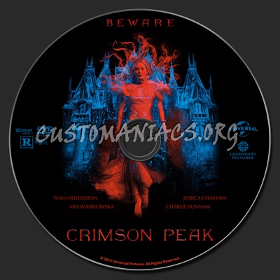 Crimson Peak dvd label